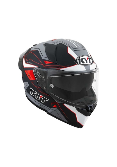 Kyt R2r Kapalı Kask Mat Beyaz - Gri - Siyah