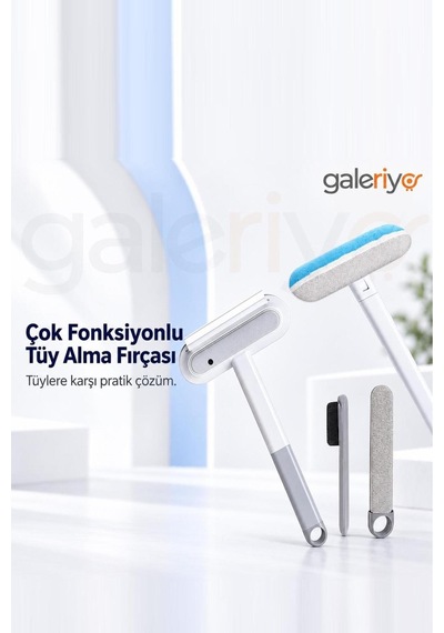 Çok Fonksiyonlu Evcil Hayvan Koltuk Halı Tüy Alma Fırçası 4 Parça