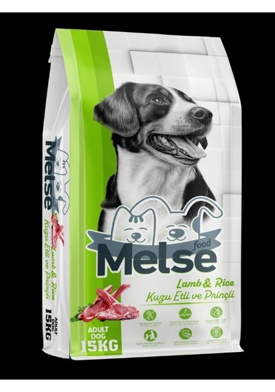 Melse Kuzu Etli Pirinçli Köpek Maması 15 Kg %18 Protein %10 Yağ, Sağlıklı Ve Dengeli Beslenme