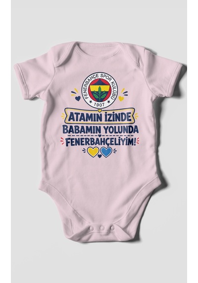 Morivokids Babaya Özel Kısa Kollu Bebek Body %100 Pamuk Zbn275-kk Bebe Pembe