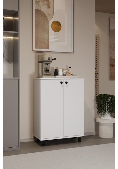 Miora Modern Çok Amaçlı Ayaklı Dolap 2 Kapaklı Raflı Mutfak Banyo Balkon Ayakkabılık Dolabı Beyaz Miora Modern Çok Amaçlı Ayaklı Dolap 2 Kapaklı Raflı Mutfak Banyo Balkon Ayakkabılık Dolabı Beyaz