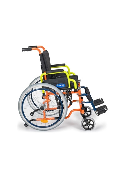 Çocuk Tekerlekli Sandalye 35 Cm Oturum, Kompakt Çelik Şase, Güvenlikli Dm-312 Kids