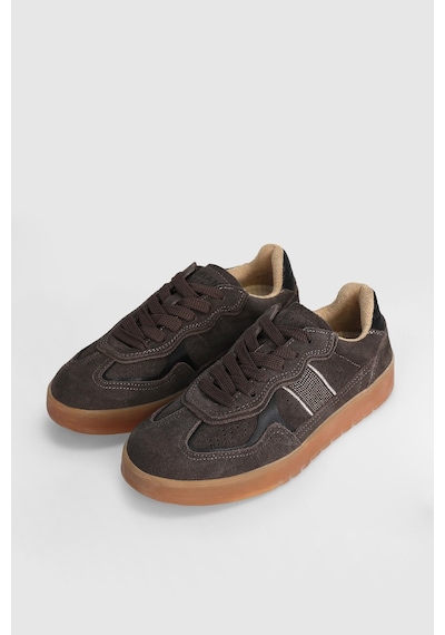 Lufian 122230029 Asiya Deri Unisex Sneaker Ayakkabı Kahverengi