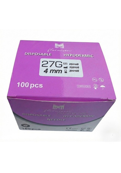Mezoterapi İğne Ucu 27g 4mm 100 Adet / Kutu