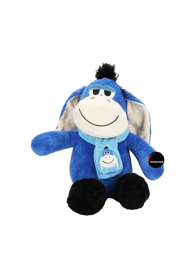 Sevimli Eşek Peluş Oyuncak Hediyelik Uyku Arkadaşı 25 Cm Mavi