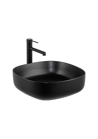 E-w1203ms Tezgah Üstü Lavabo Mat Siyah Renkli