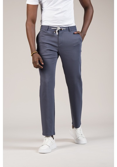 Akçaylar Regular Fit Beli İplikli Ve Lastikli Likralı Pamuklu Yazlık Jogger Pantolon Antrasit