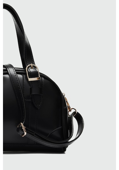 Shule Bags Peggy Oval Çapraz Çanta Siyah Siyah