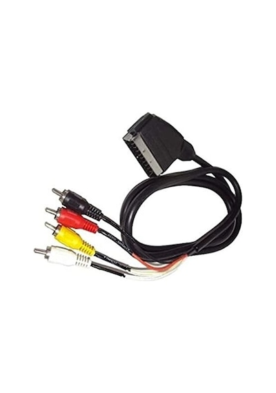 Scart To 4Rca Tos Skart Görüntü Ses Kablosu 4826P Erkek Erkek Sca
