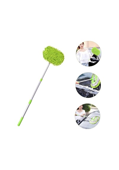 Djustable Oto Yıkama Fırçası Mop Uzun Saplama Araç Yumuşak Sünger Pozu Aracı İçin Scratch Temizleme Mop Teleskopik Mop Hanehalkı İçin