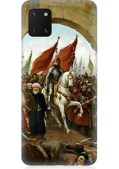 Samsung Galaxy Note 10 Lite Uyumlu Fatih Sultan Mehmet İstanbul Desenli Silikon Kılıf