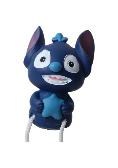 Lilo & Stitch Ayakları Sallanan 2 Li Biblo Seti Dekoratif Ürün Ev Ofis Yeni Yıl Doğum Günü Hediyesi 20 Cm