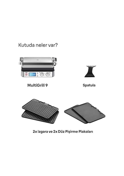 Braun Multigrill 9 Pro CG9043 2000 W Izgara ve Tost Makinesi