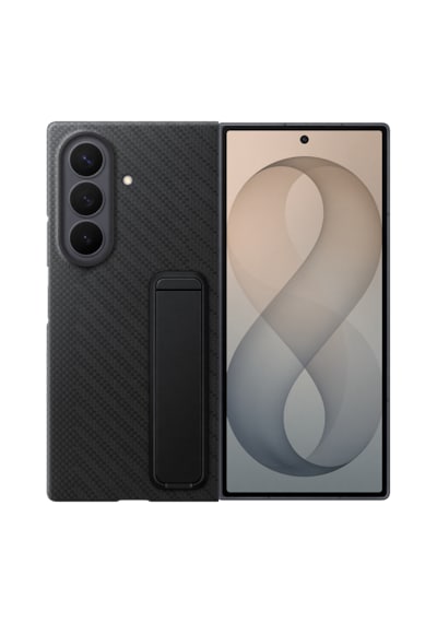Samsung Galaxy Uyumlu Z Fold8 Ultra Standlı Karbon Kılıf
