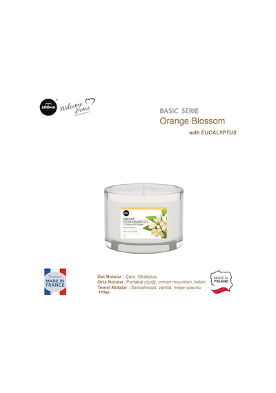 Aroma Basic Line Kokulu Mum Orange Blossom With Eucalyptus 115 G