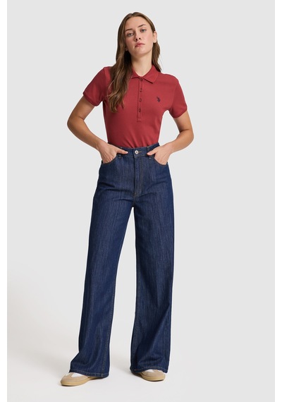 U.S. Polo Assn. U.s. Polo Assn. Kadın Vişne Tişört Basic 50321818-vr223