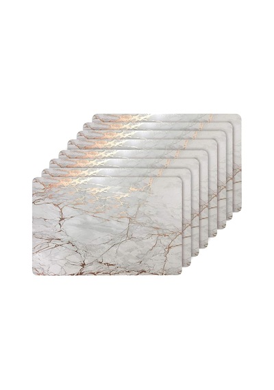Mermer Mantar 30,48 Cm X 45,72 Cm Dikdörtgen Altın Altlıklı Set Çok Renkli