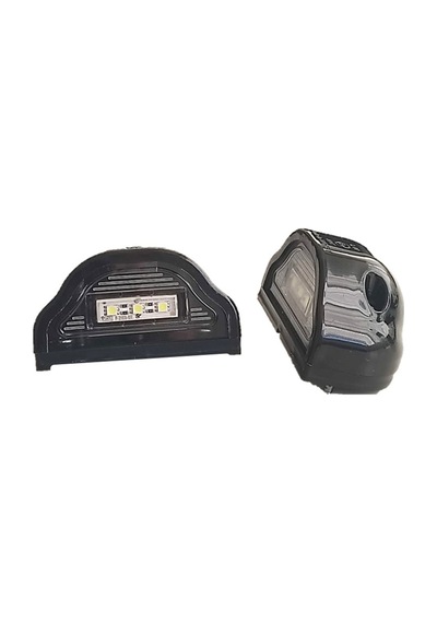 2 Adet Tır Kamyon Dorse Plaka Lambası Kobra Black 12-24 Volt