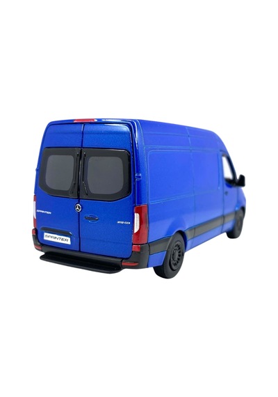 Kinsmart Mercedes-benz Sprinter 1:48 Ölçek Metal Çek Bırak Oyuncak Minibüs - Lacivert Model Araba