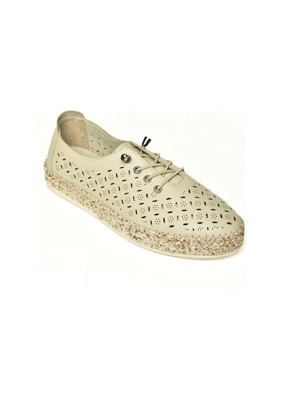 Fox Shoes U555100103 Bej Hakiki Deri Günlük Kadın Ayakkabı Bej-hakiki Deri Bej