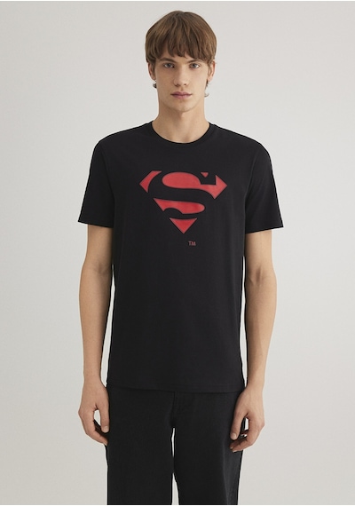 Mavi - Superman Baskılı Siyah Tişört 066875-900 Siyah