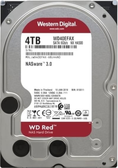 WD Red 3.5 4 TB 256 MB 5400Rpm WD40Efax