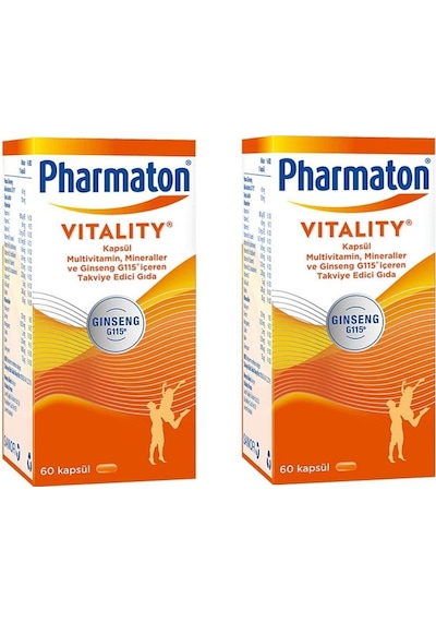 Pharmaton Vitality 60 Kapsül 2Adet
