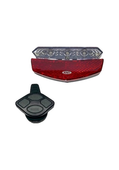 Bisiklet Arka Stop Sağ Sol Sinyal Lambası Led Xc-199 Pil Dahi Siyah