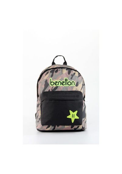 United Colors of Benetton Okul Sırt Çantası 76064 Kamuflaj