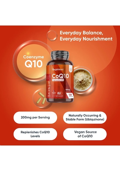 Coq10 Coenzyme Q10 200 Mg 120 Capsules 4 Aylık