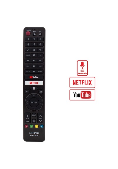 Huayu Rm-l1678 Sharp Netflix-youtube Tuşlu Lcd-led Tv Kumanda