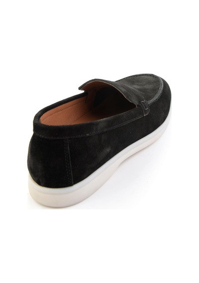 Siyah Hakiki Deri Erkek Loafer Ayakkabı E01079010102 Siyah