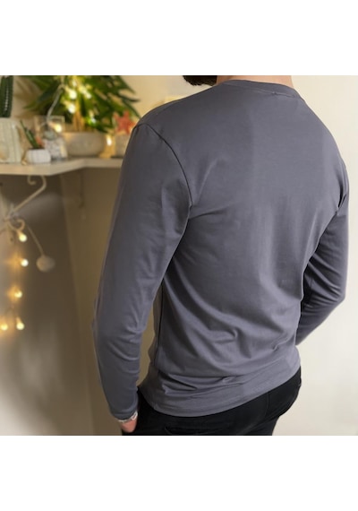 Betimoda Erkek Slim Fit Dar Kesim Bisiklet Yaka Uzun Kol Pamuklu Tişört