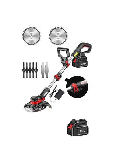 Şarjlı Çim Biçme Makinesi Tırpan 88v