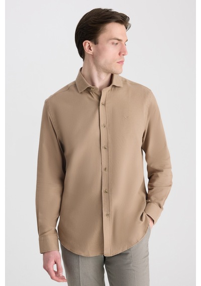 D'S Damat Ds Damat Comfort Camel Gabardin Gömlek 5hc02kx03327m C01
