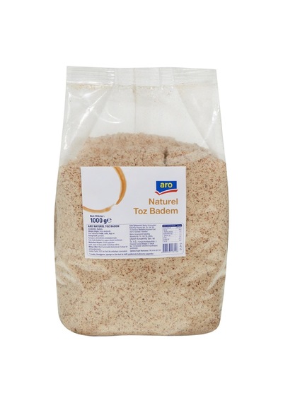 Aro Toz Badem 1 Kg - Doğal Ve Pratik Kullanım İçin İri Çekilmiş Badem Tozu 4'li Avantaj Paketi Tarı