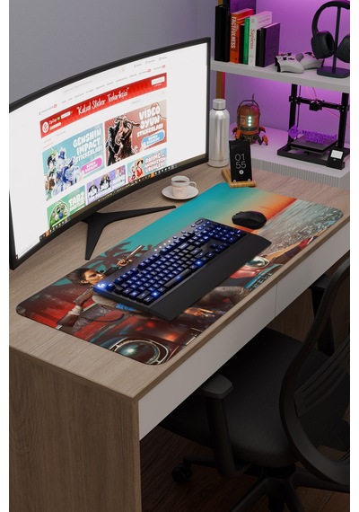 Far Cry Kaymaz Dikişli Kauçuk Oyuncu Mousepad V2 - 90x40 Xxl Gaming Mouse Pad Fare Altlığı