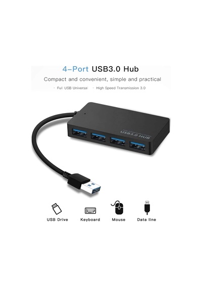 Usb 3.0 Hub Çoklayıcı 4 Port Çoğaltıcı Slim Chipli Versiyon