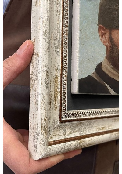 Oscar Stone Decor Çerçeveli Tablo Taş Duvar Dekoru 30 X 30 Cm Mustafa Kemal Atatürk Sakallı