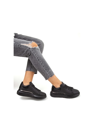 Tamer Tanca Kadın Vegan Siyah Sneakers & Spor Ayakkabı Siyah