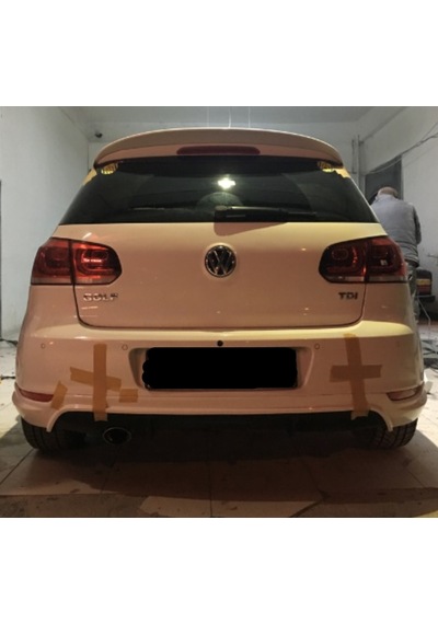 Vw Golf 6 Spoyler Spoiler Fiber Boyasız