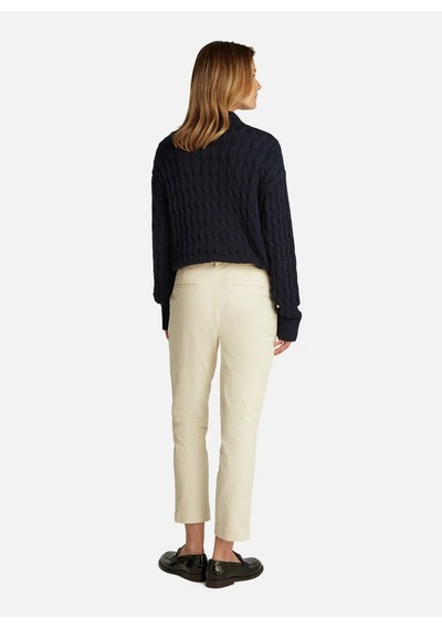 Tommy Hilfiger Co Stretch Gmd Slım Chıno Kadın Sarı Pantolon - Ww0ww45920 Sarı