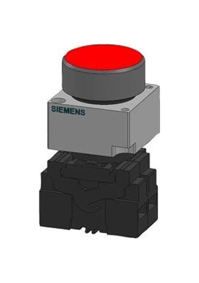 Siemens kırmızı Işıklı Stop Butonu 1nc 3sb3607-0aa21