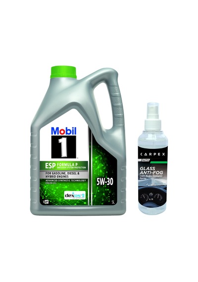Mobil 1 Esp Formula P 5W-30 Motor Yağı 5 L + Carpex Cam Buğu Önleyici