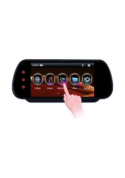 Audıomax 7 İnç Araç Ayna Monitör Bluetooth Mirrorlink Dikiz Aynas