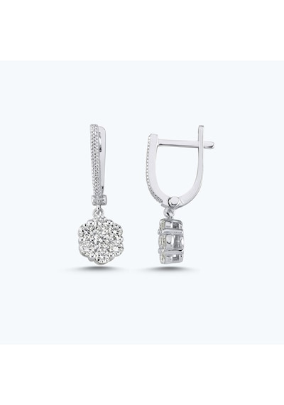 Altınbaş Pırlanta Bouquet Küpe Erm1169-14k Beyaz
