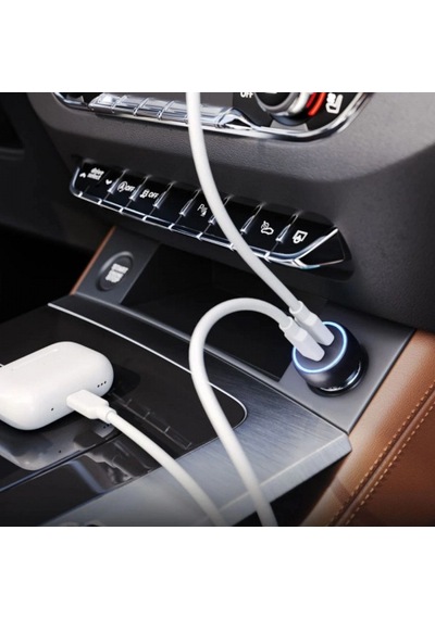Araç İçi Çakmaklığa Takılantype-c Ve Usb Girişli 2 Portlu Hızlı Şarj Adaptörü 5324