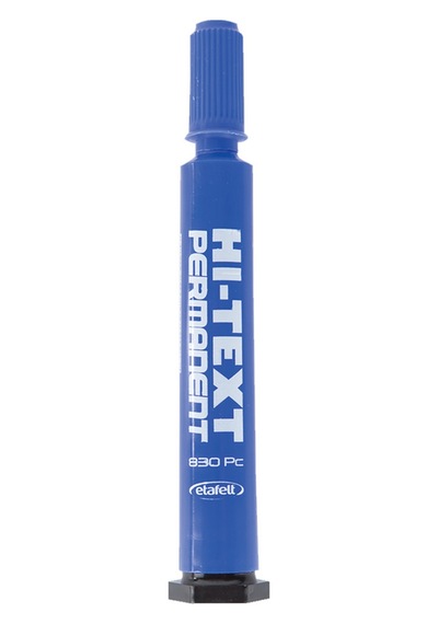 Hi-Text Marker Kalem Kesik Uç 1 Adet Koli Kalemi Mavi