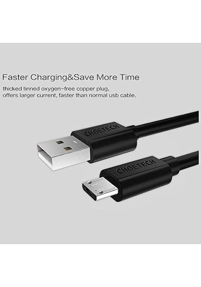 Choetech Smt0009-BK-V2 2.4A Micro USB Hızlı Şarj Ve Data Kablosu 100 CM