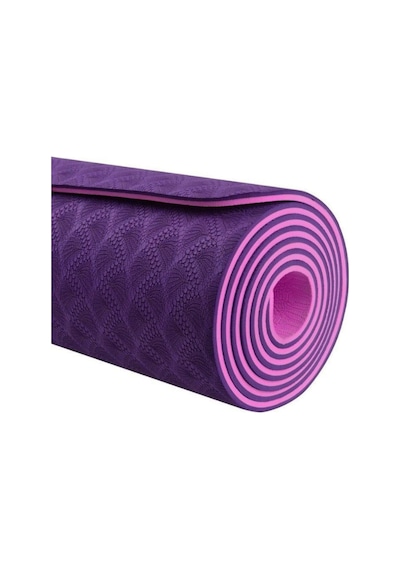 Tpe Pilates Yoga Minderi 6 Mm, Taşıma Çantalı Çift Renkli Yoga Matı Mor Diğer